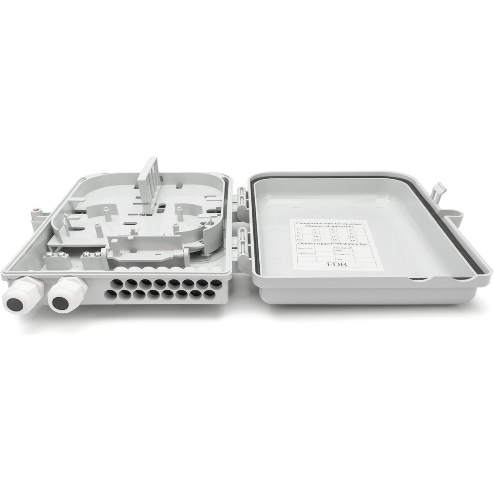 Digitus FTTH Verteiler Box für 16 LC/DX oder SC/SX Kupplungen - Imagen 5