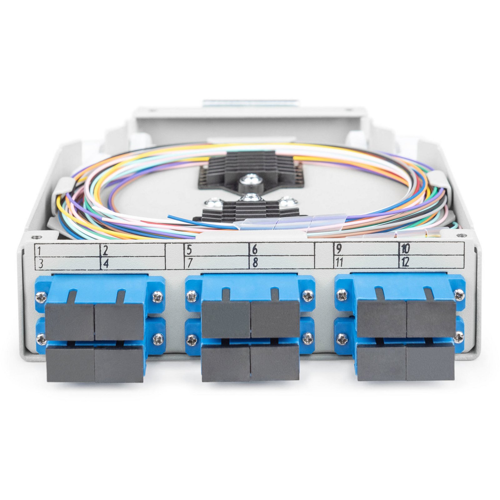 Digitus LWL-Hutschienenbox OS2 bestückt SC-Adapter und Pigtail - Imagen 5