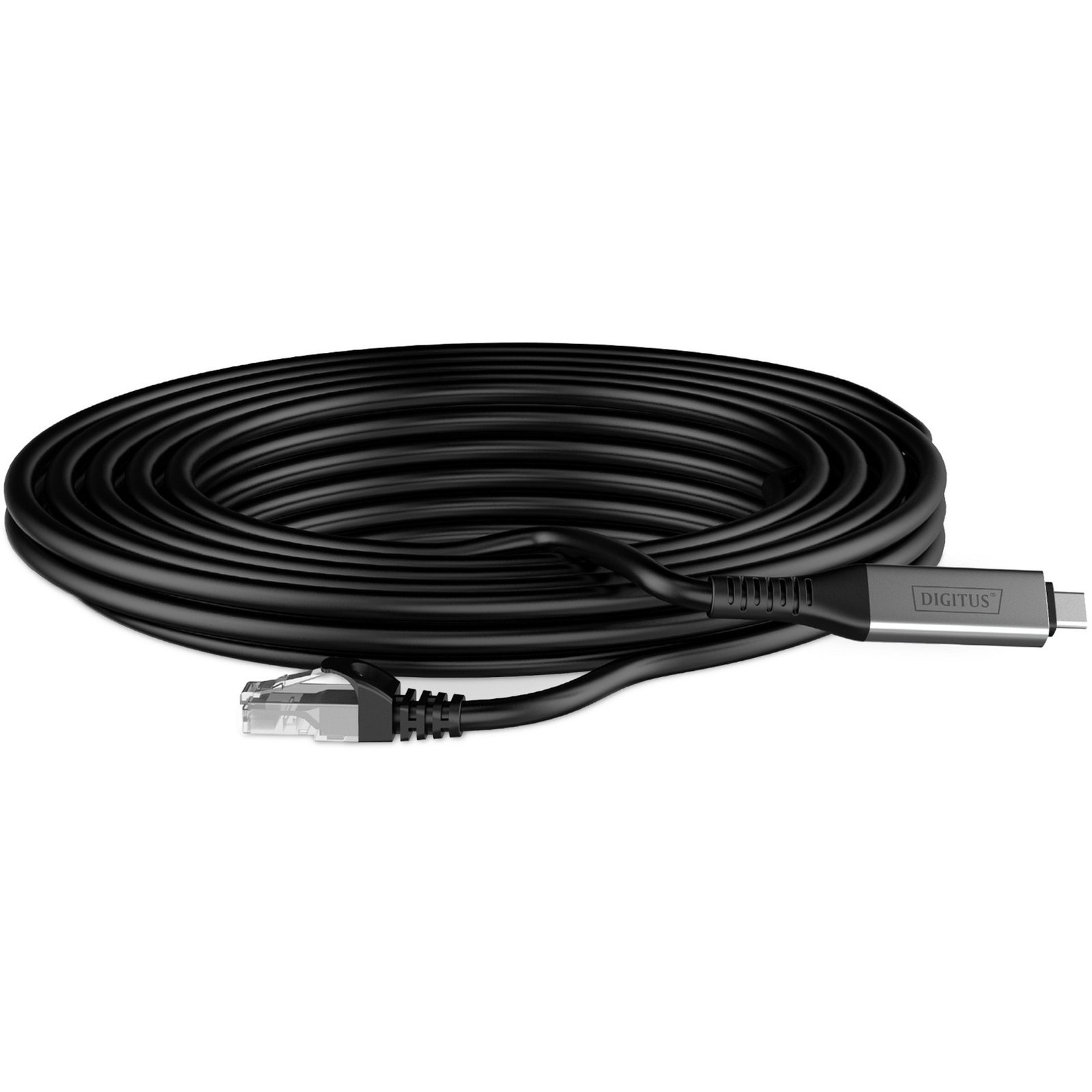 Digitus USB-C 3.2 Gen1 > RJ-45 Ethernet Kabel Negro - Imagen 2