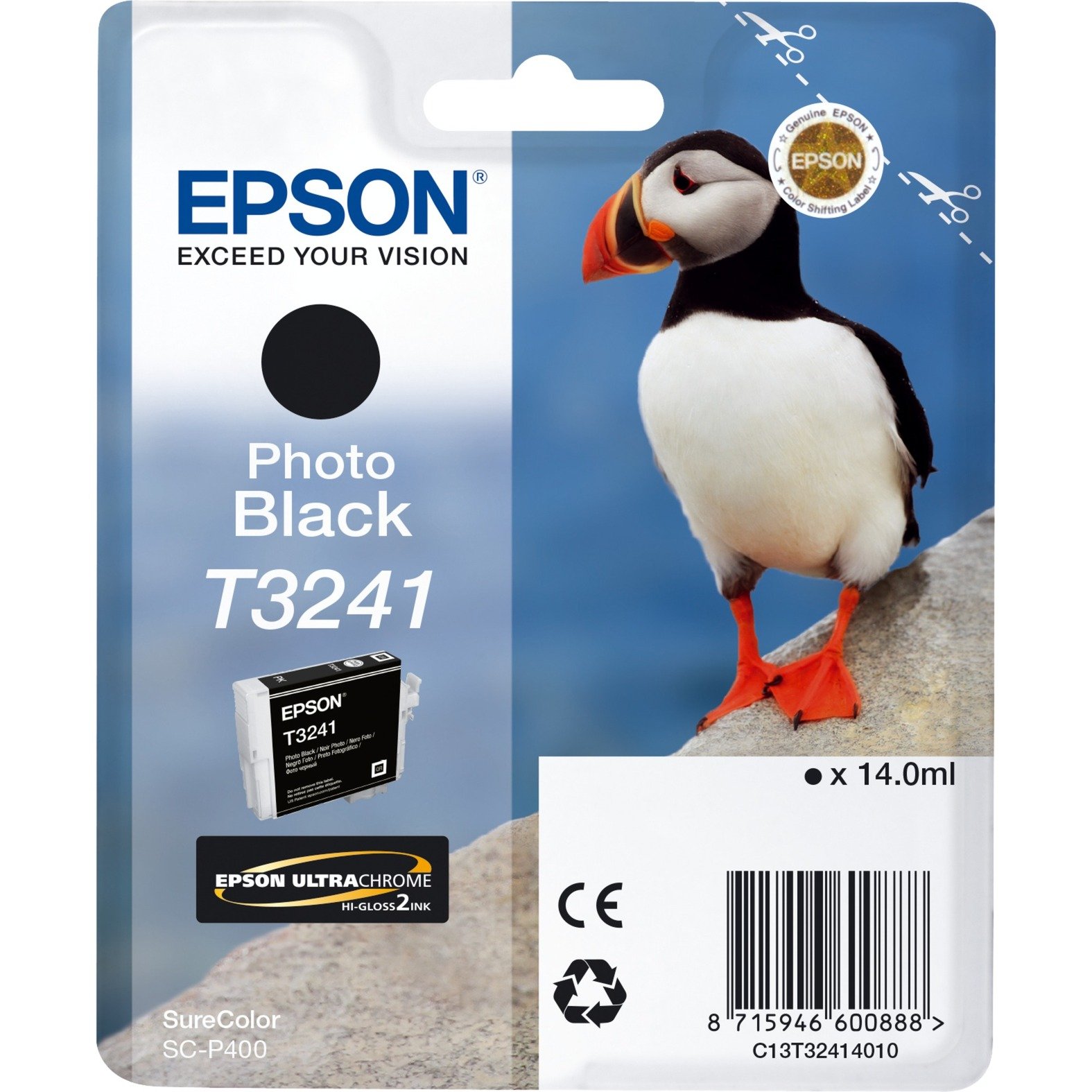 Epson Tinte Foto-schwarz C13T32414010