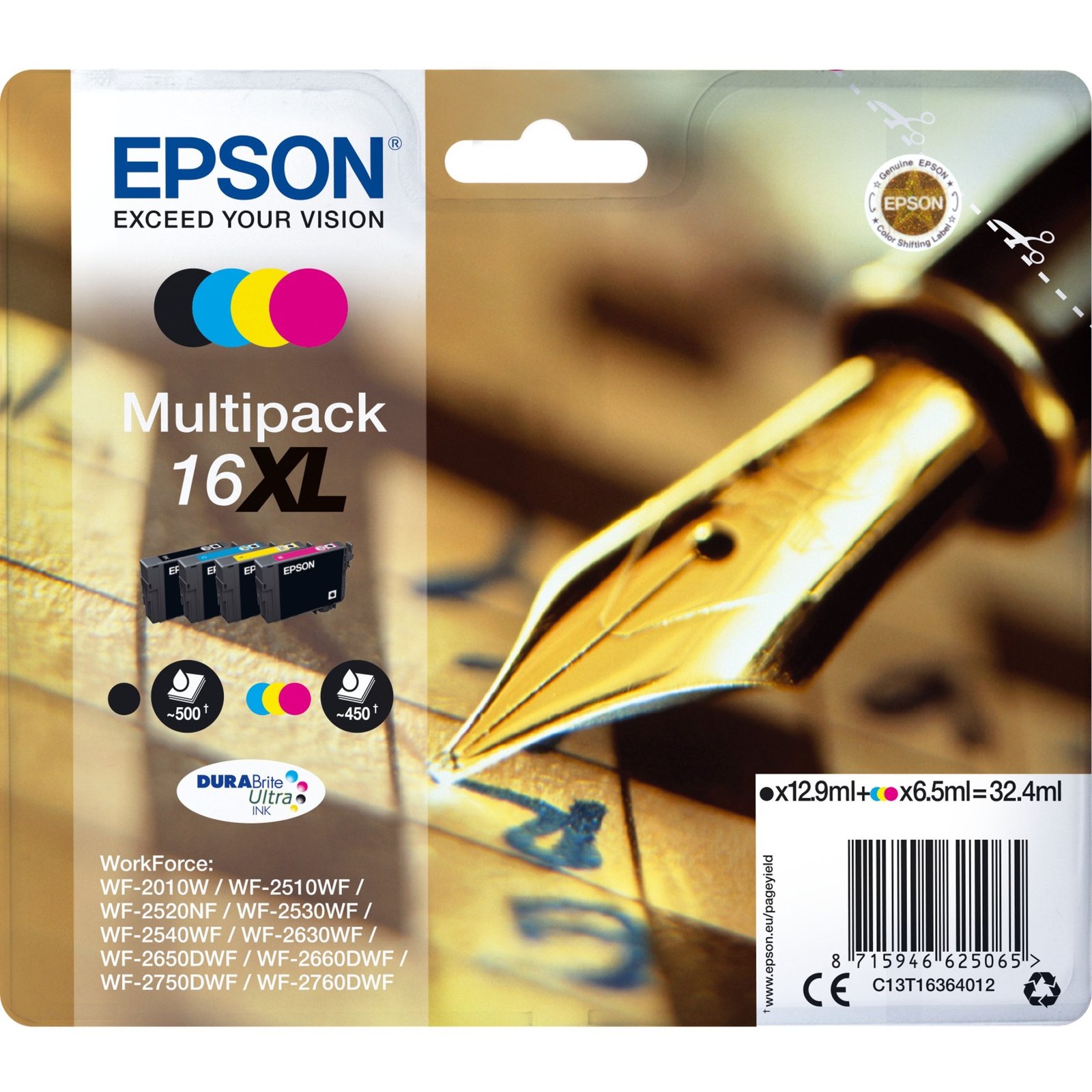 Epson Tinte Multipack 16XL (C13T16364012)