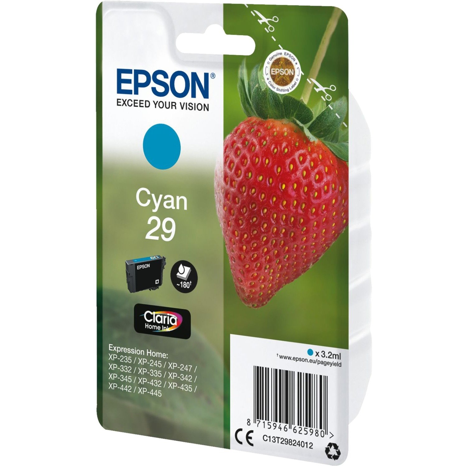 Epson Tinte cyan 29 (C13T29824012) - Imagen 2