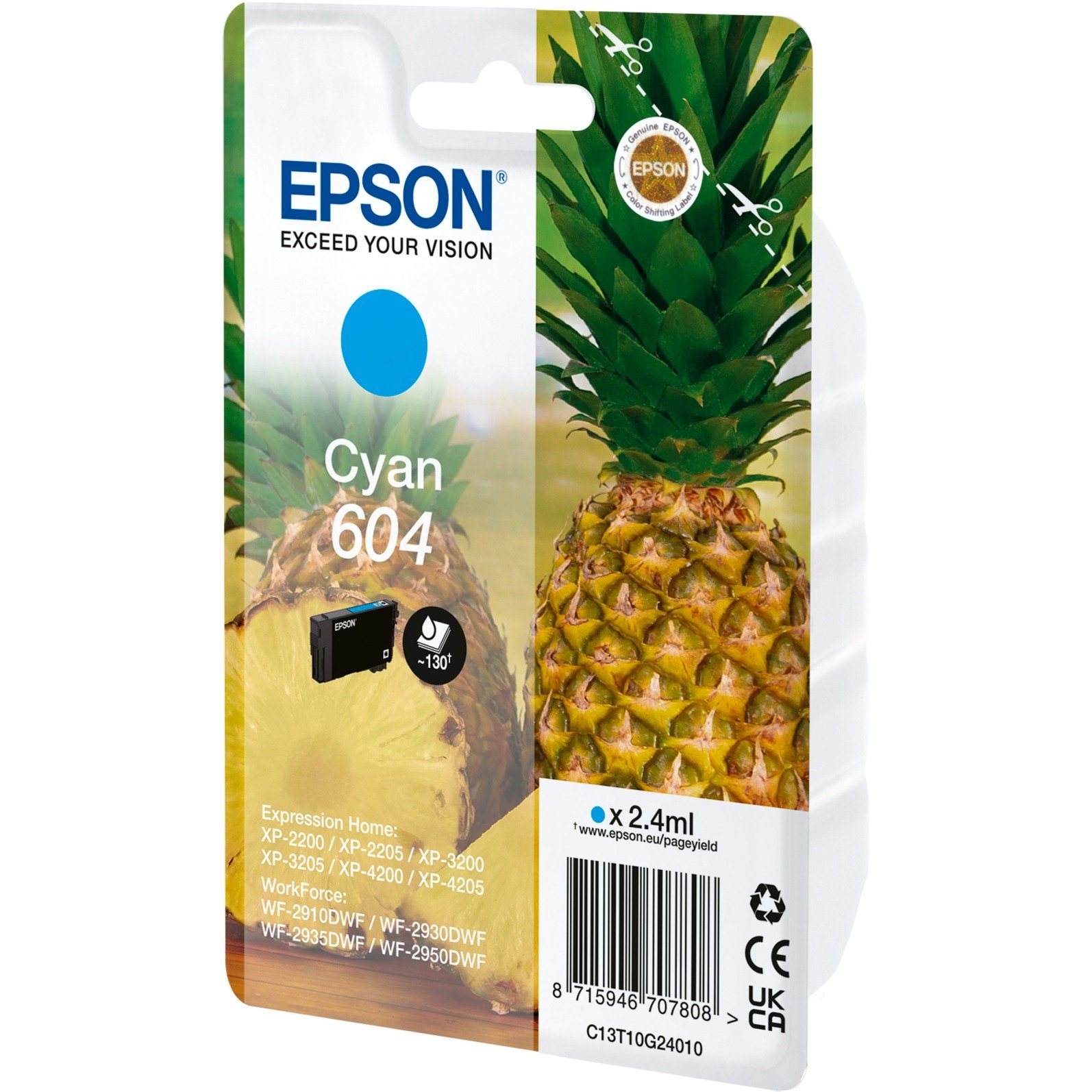 Epson Tinte cyan 604 (C13T10G24010) - Imagen 2