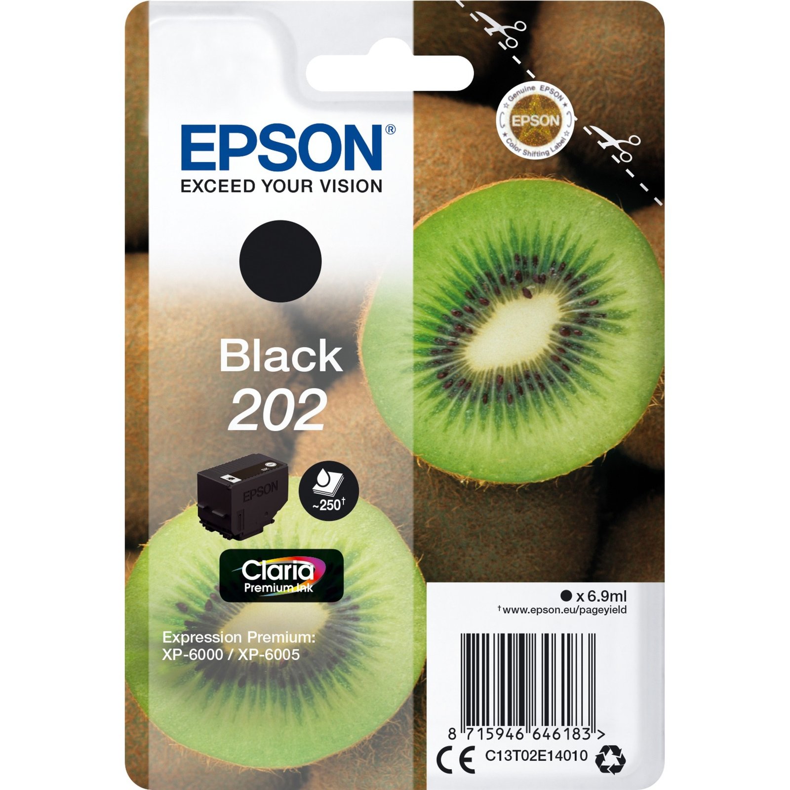 Epson Tinte schwarz 202 (C13T02E14010)
