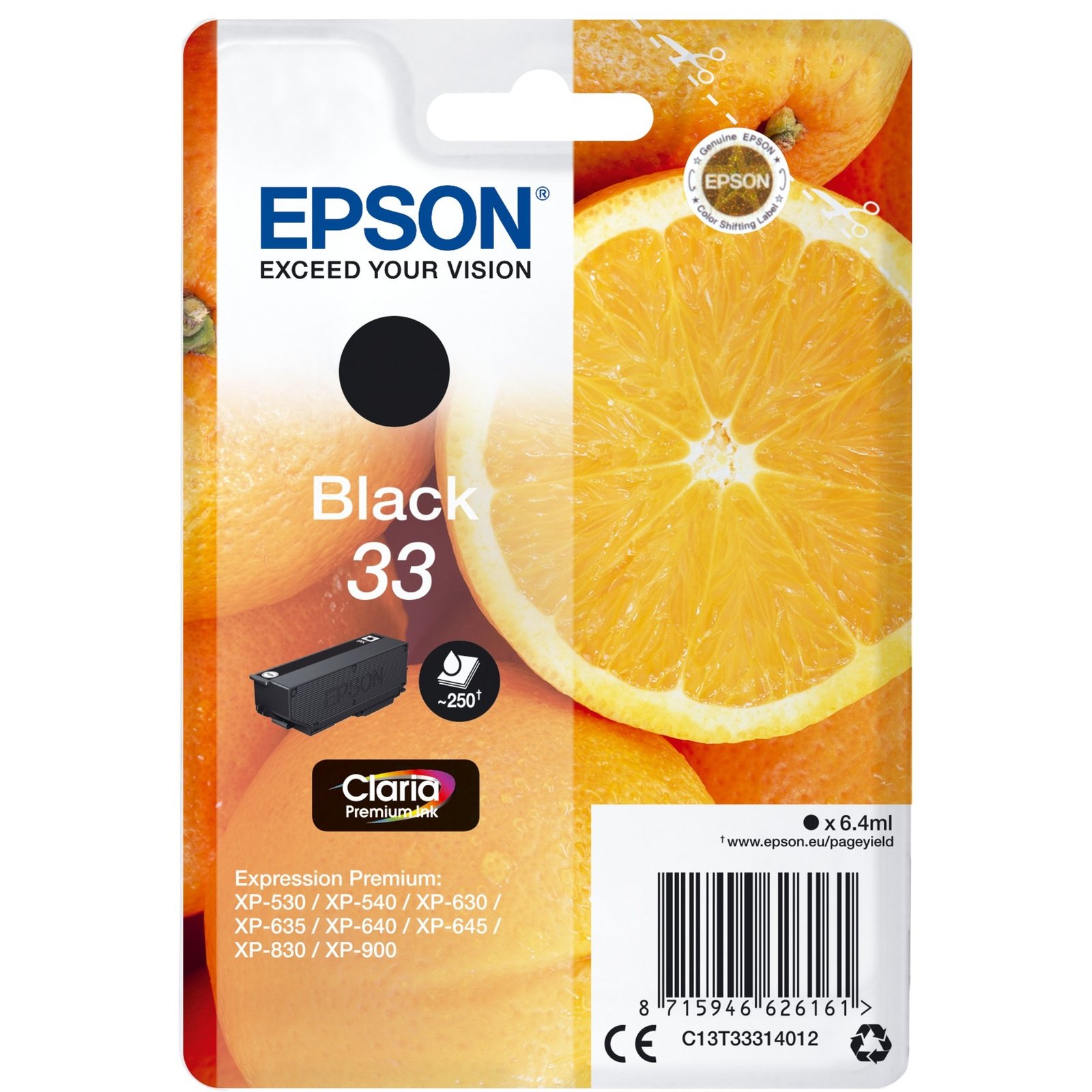 Epson Tinte schwarz 33 (C13T33314012)