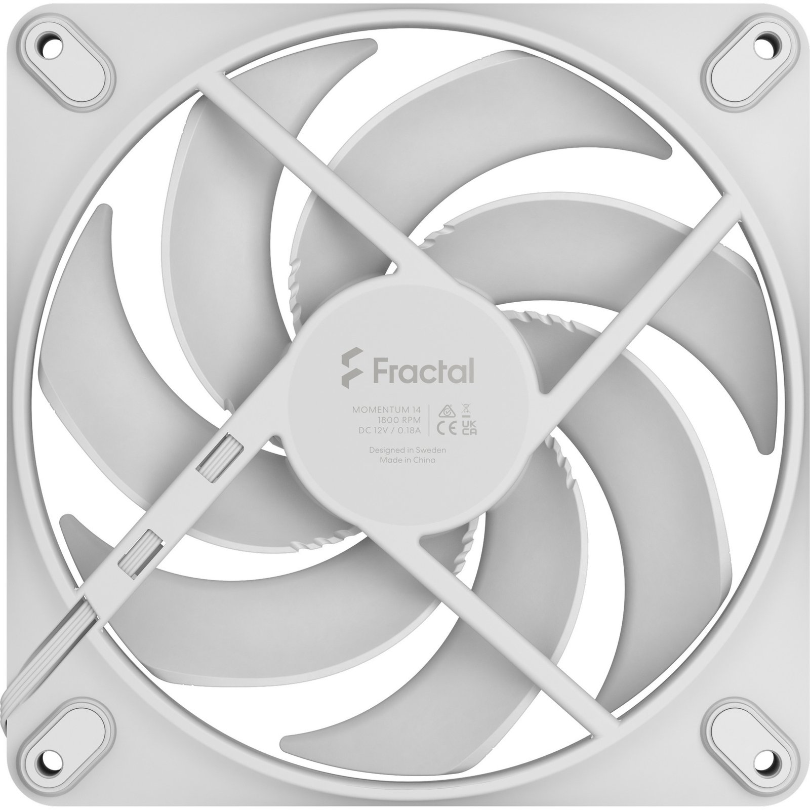 Fractal Design Momentum 14 Blanco - Imagen 5