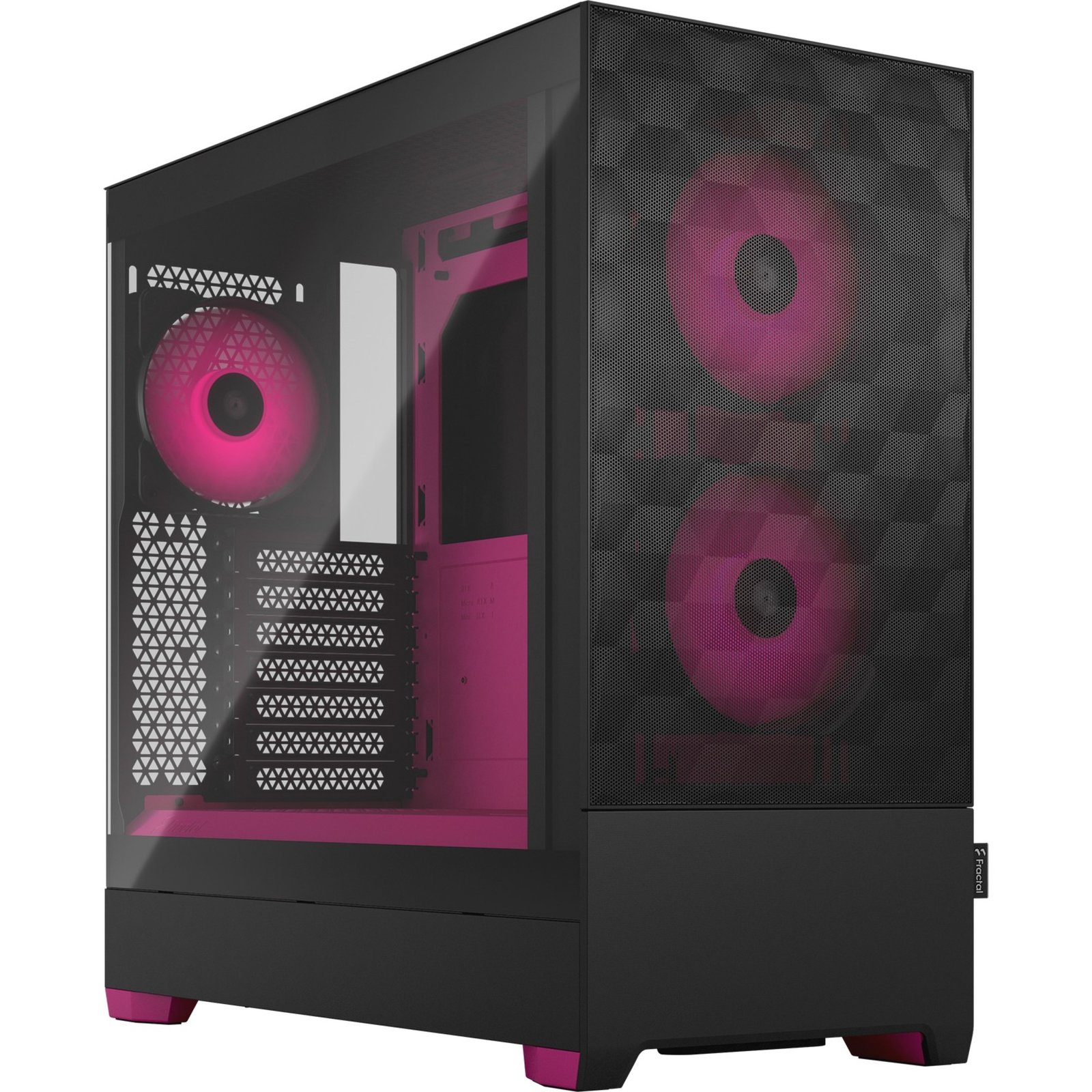 Fractal Design Pop Air RGB Magenta Core TG Clear Tint Negro