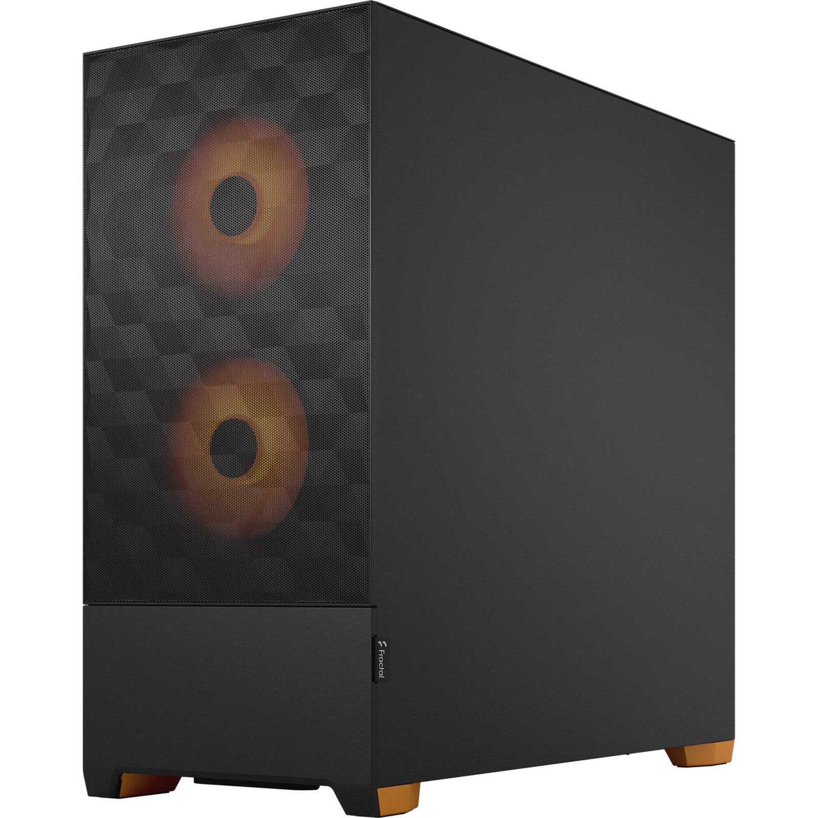 Fractal Design Pop Air RGB Orange Core TG Clear Tint Negro - Imagen 5
