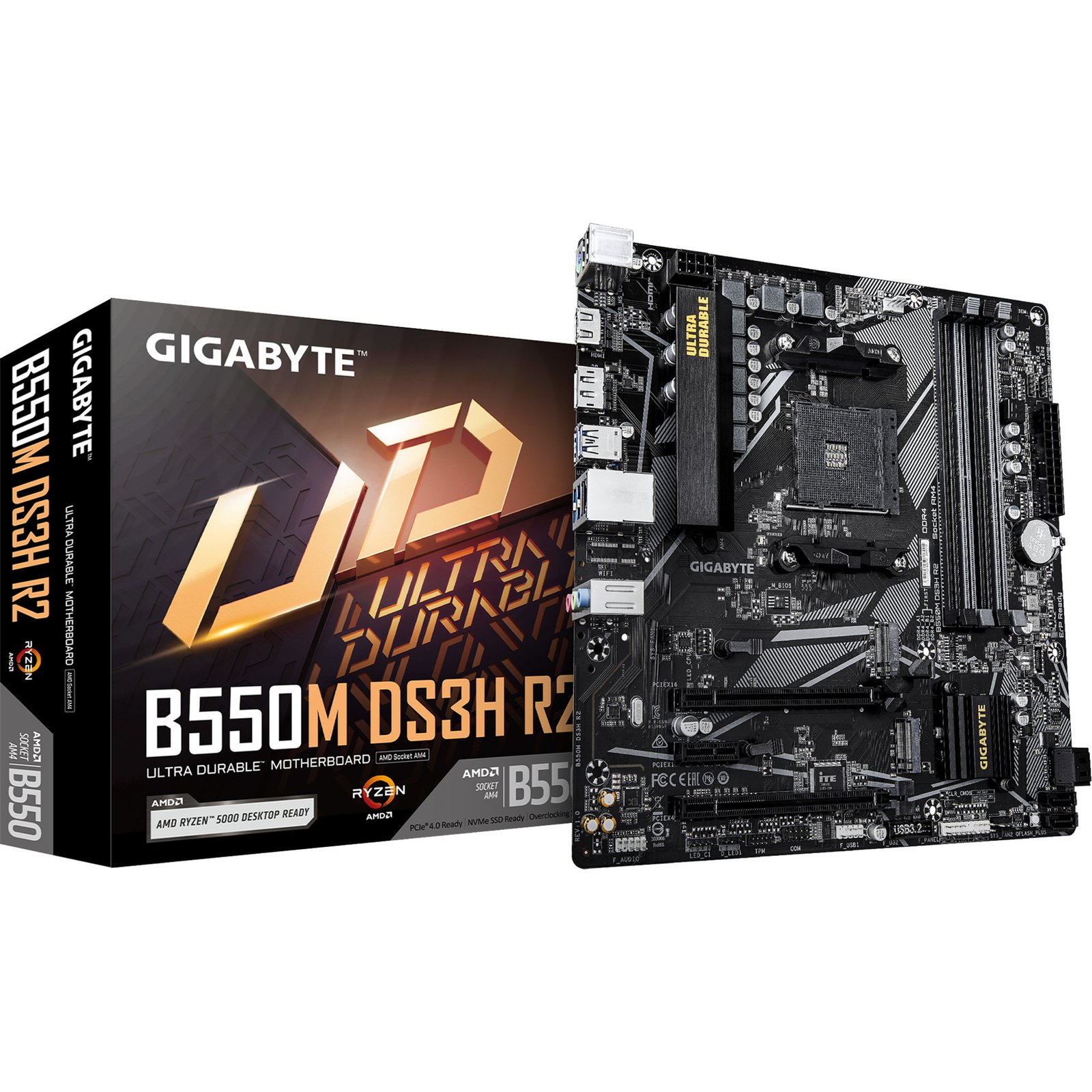 GIGABYTE B550M DS3H R2 Negro