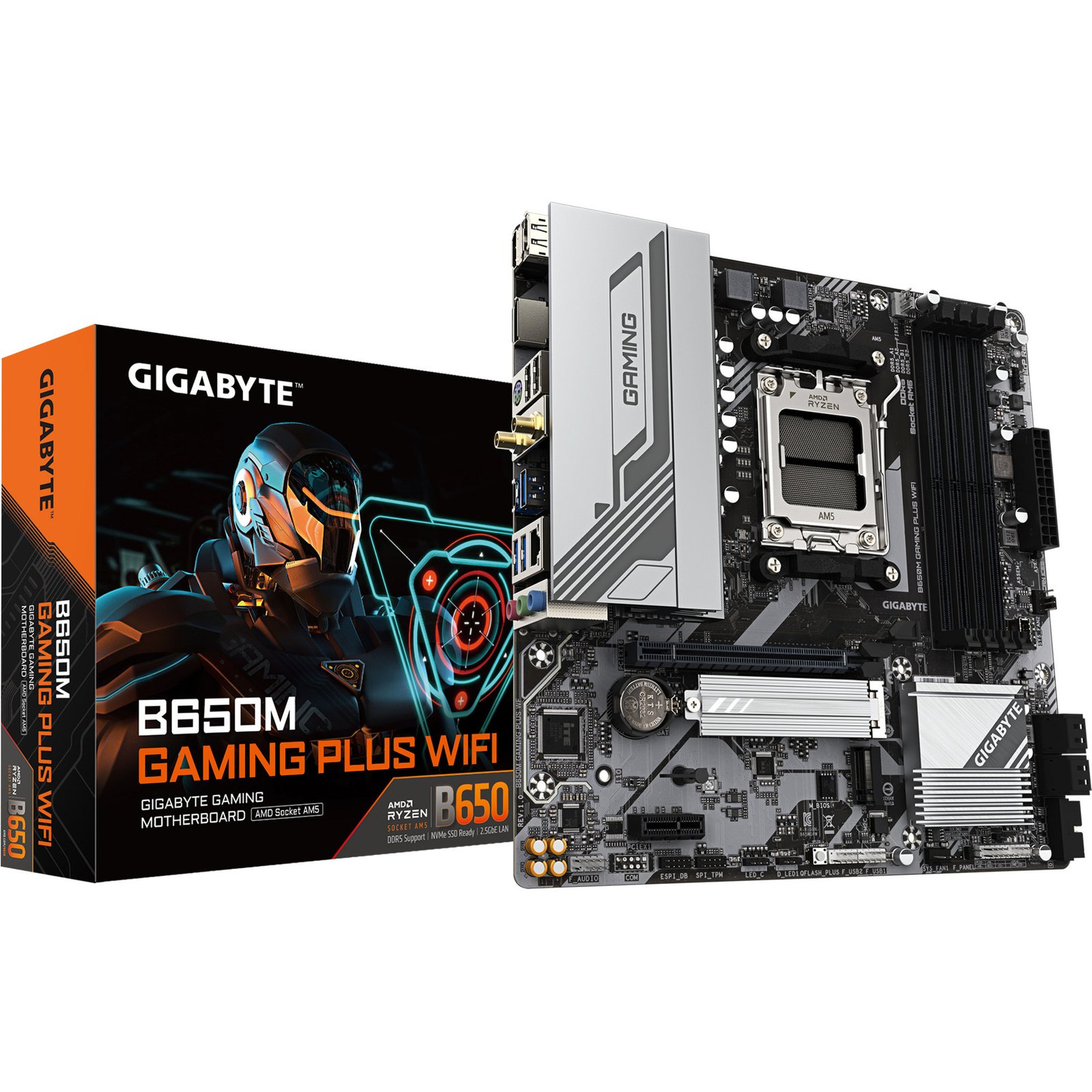 GIGABYTE B650M GAMING PLUS WIFI Negro