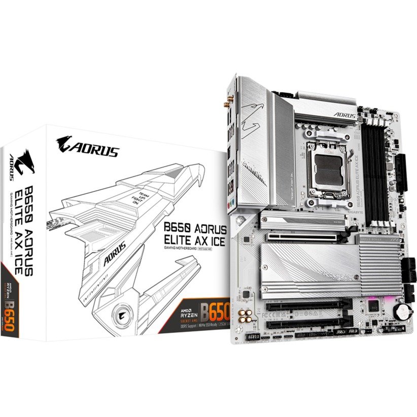 GIGABYTE B650 AORUS ELITE AX ICE Blanco