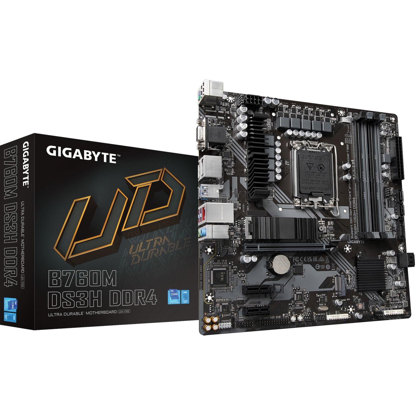 GIGABYTE B760M DS3H DDR4 Negro