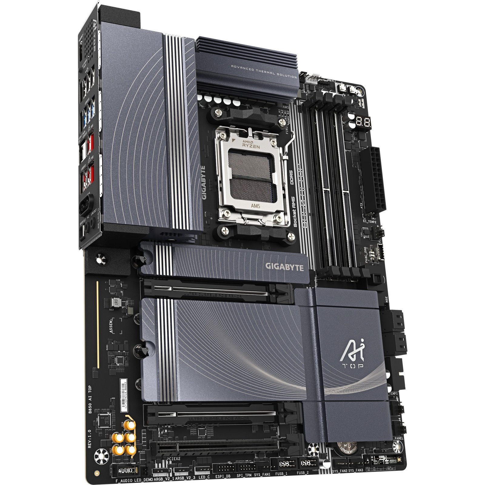 GIGABYTE B850 AI TOP Negro - Imagen 2