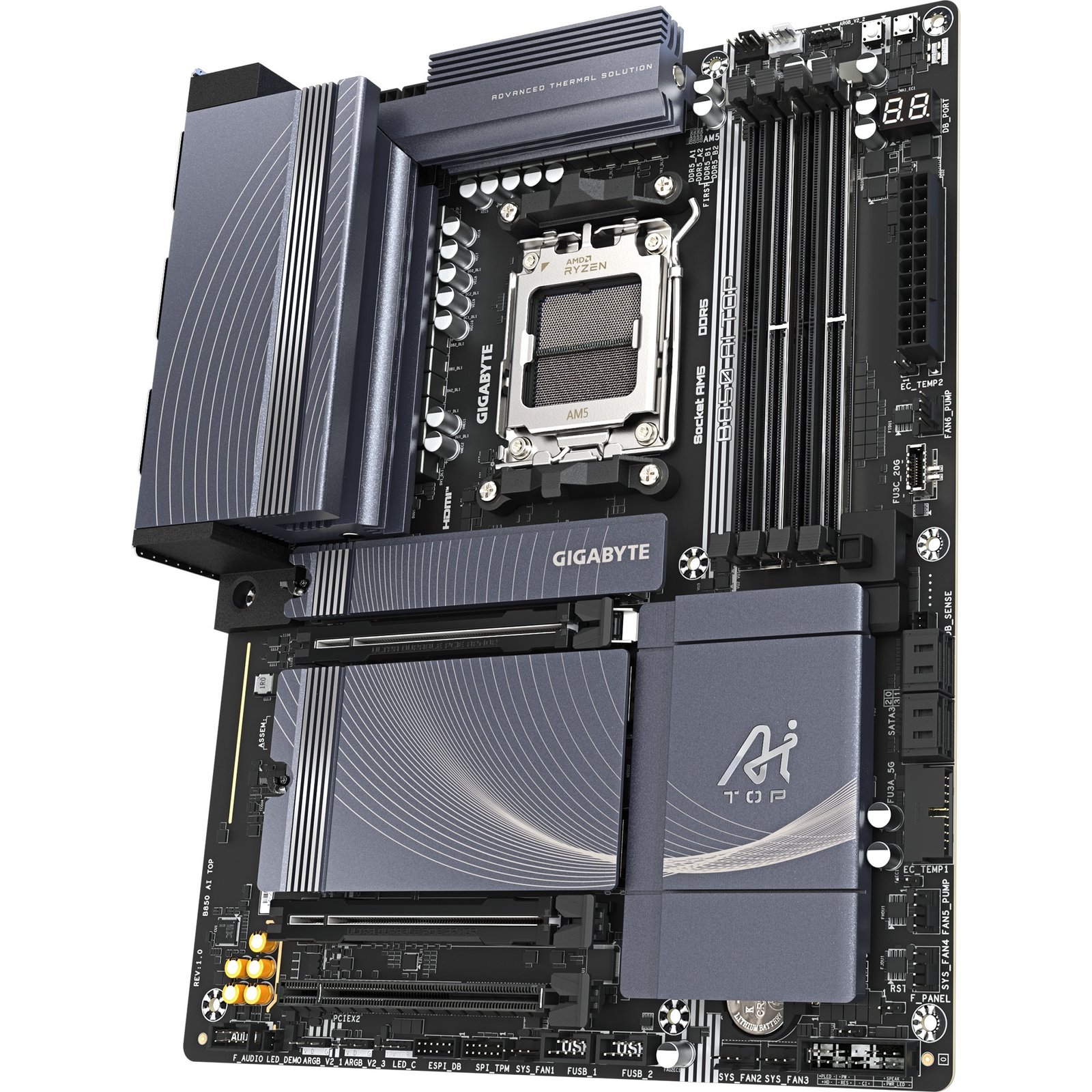 GIGABYTE B850 AI TOP Negro - Imagen 4