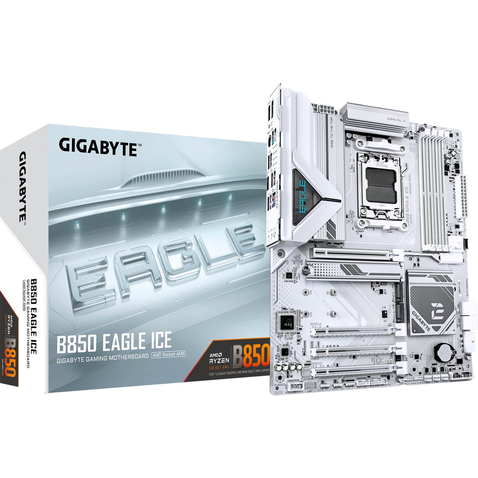 GIGABYTE B850 EAGLE ICE Blanco