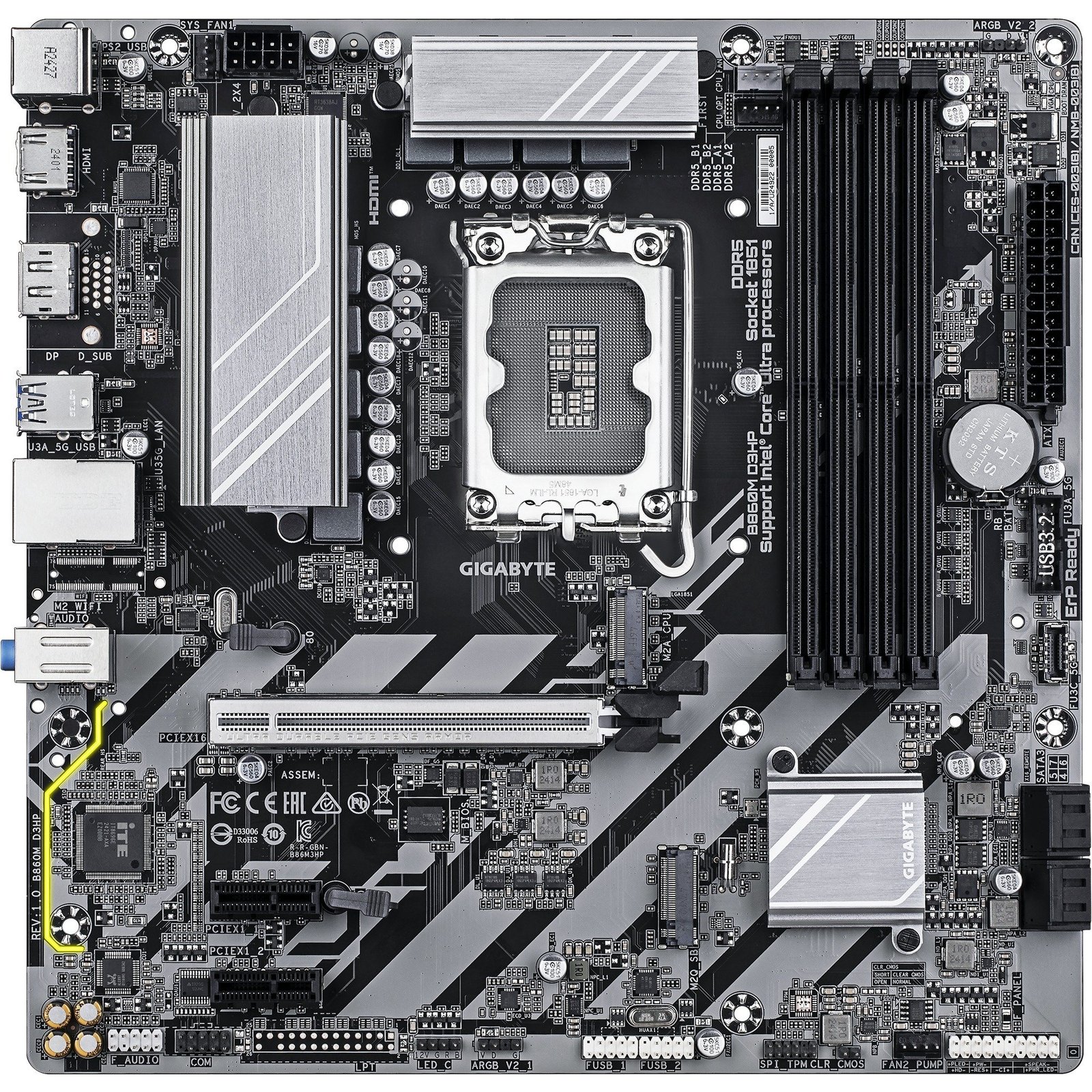 GIGABYTE B860M D3HP - Imagen 3
