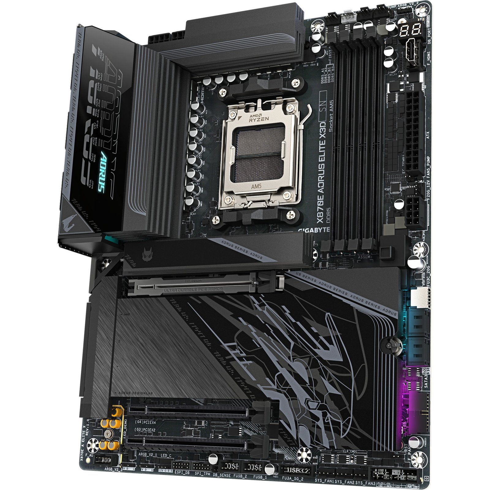 GIGABYTE X870E AORUS ELITE X3D Negro - Imagen 4