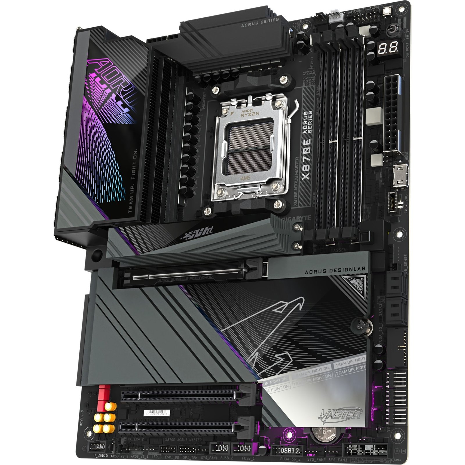 GIGABYTE X870E AORUS MASTER Negro - Imagen 4