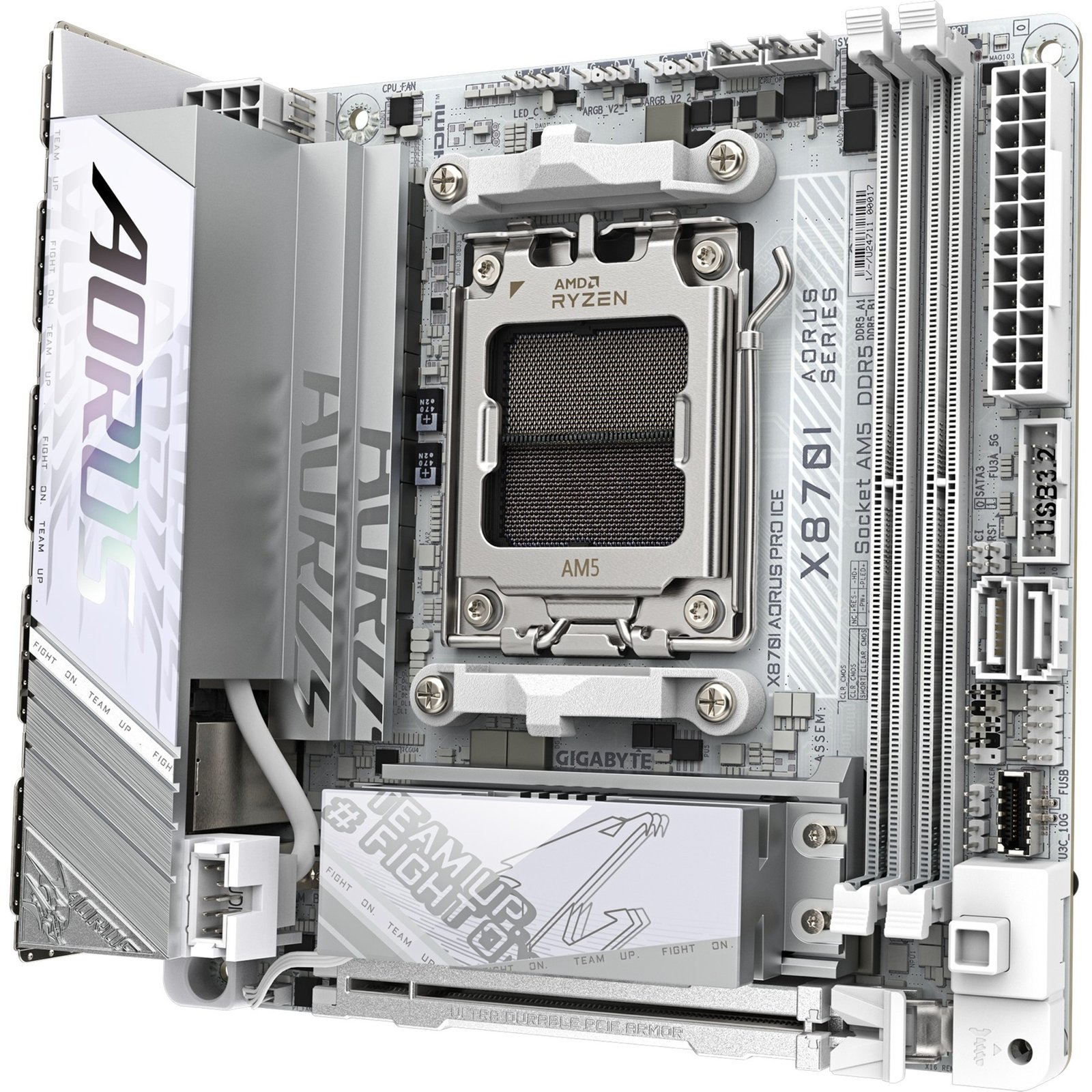 GIGABYTE X870I AORUS PRO ICE Blanco - Imagen 4