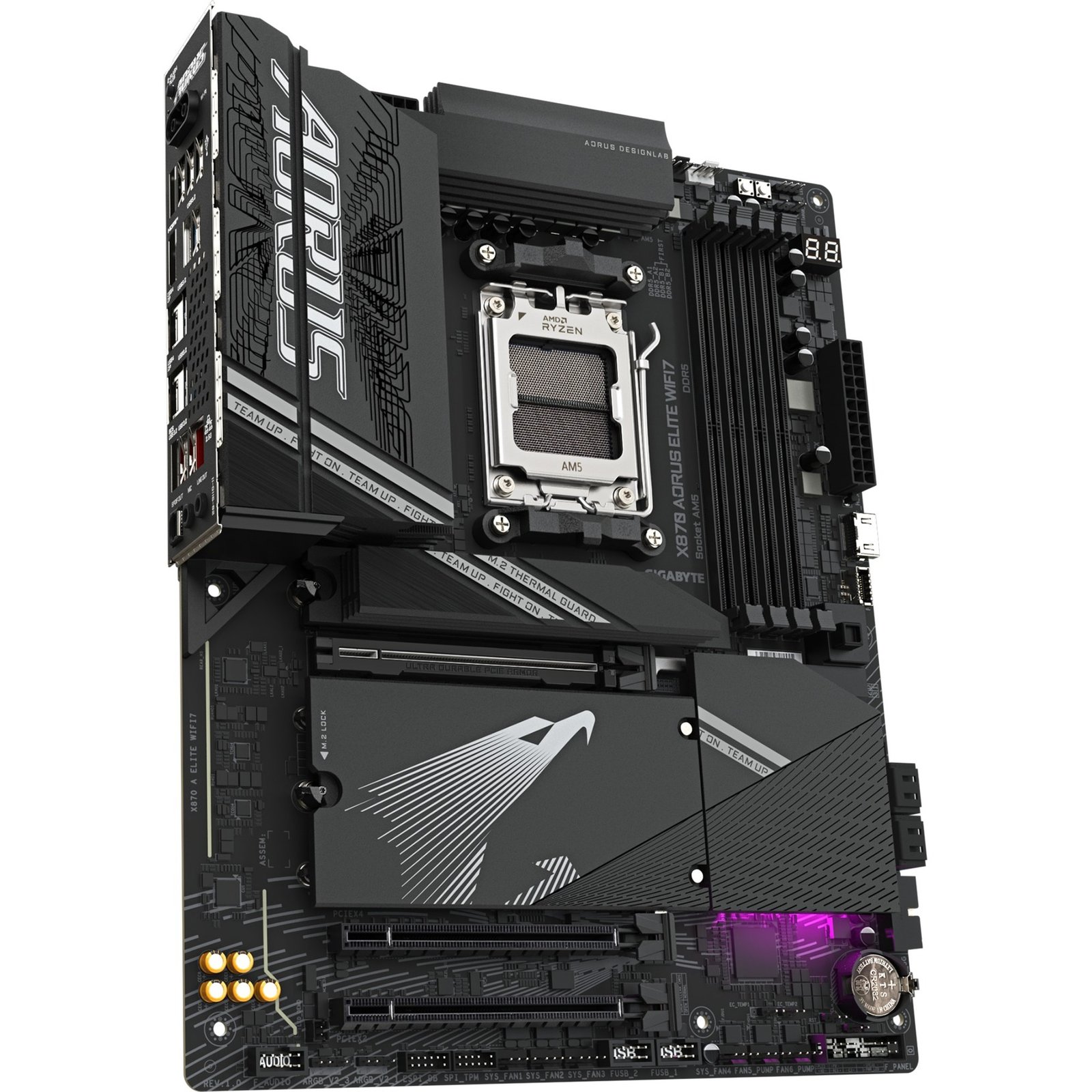 GIGABYTE X870 AORUS ELITE WIFI7 Negro - Imagen 3