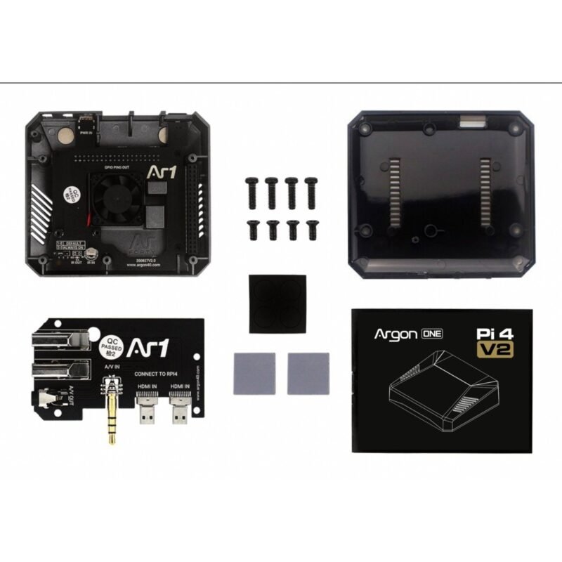 Gehäuse für Raspberry Pi 4 Argon One V2 Negro
