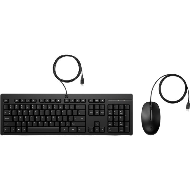 HP 225 Maus und Tastatur (kabelgebunden) Negro