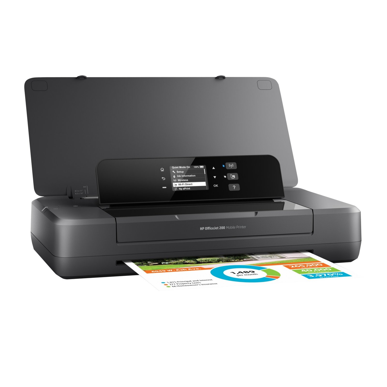 HP OfficeJet 200 Mobildrucker Negro