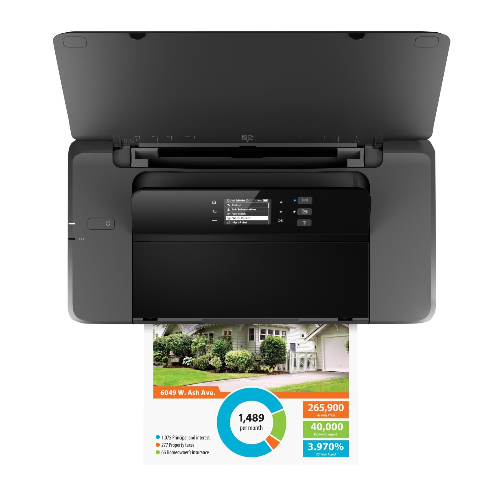 HP OfficeJet 200 Mobildrucker Negro - Imagen 4