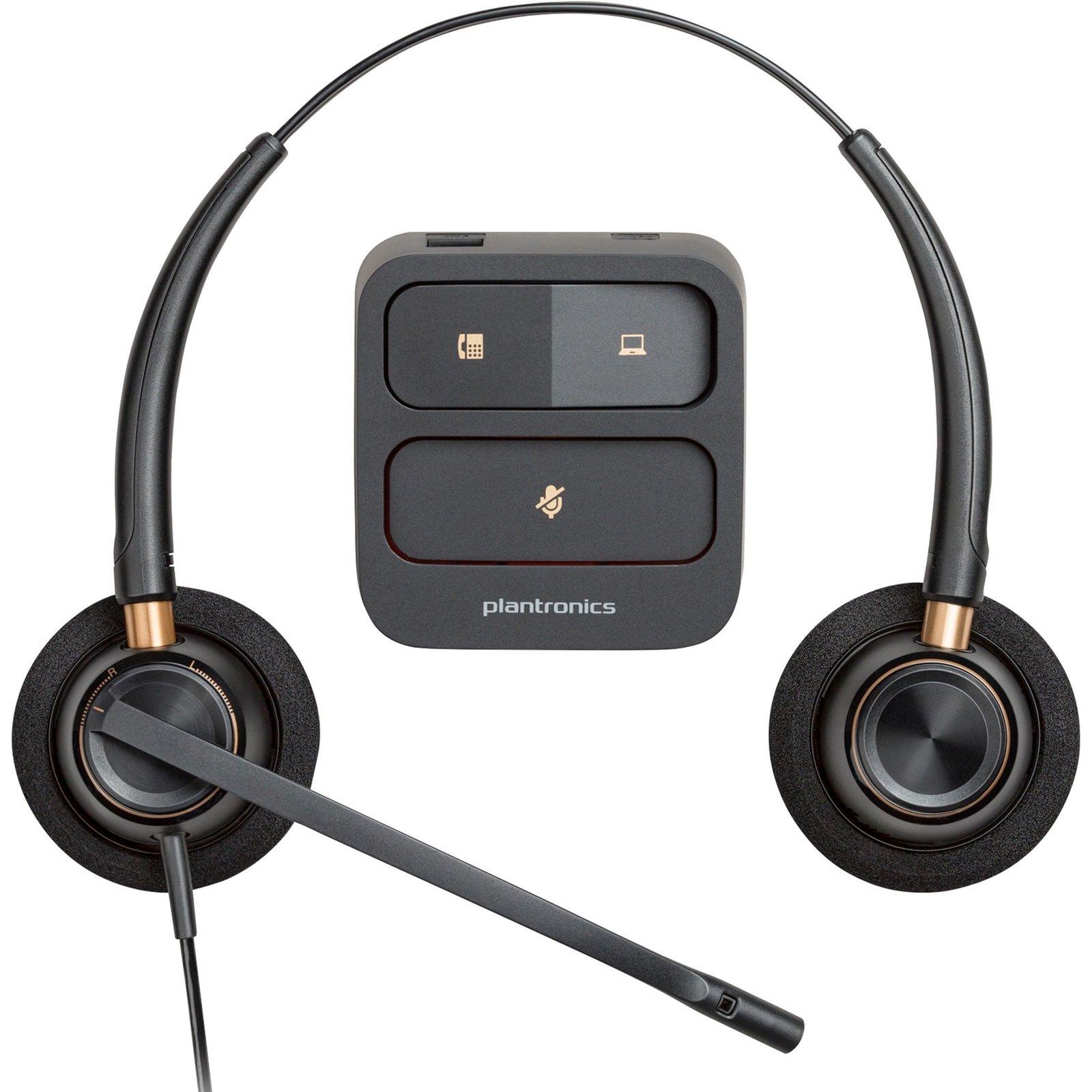 HP Poly EncorePro HW520 Binaurales Headset + Quick Disconnect Negro - Imagen 4