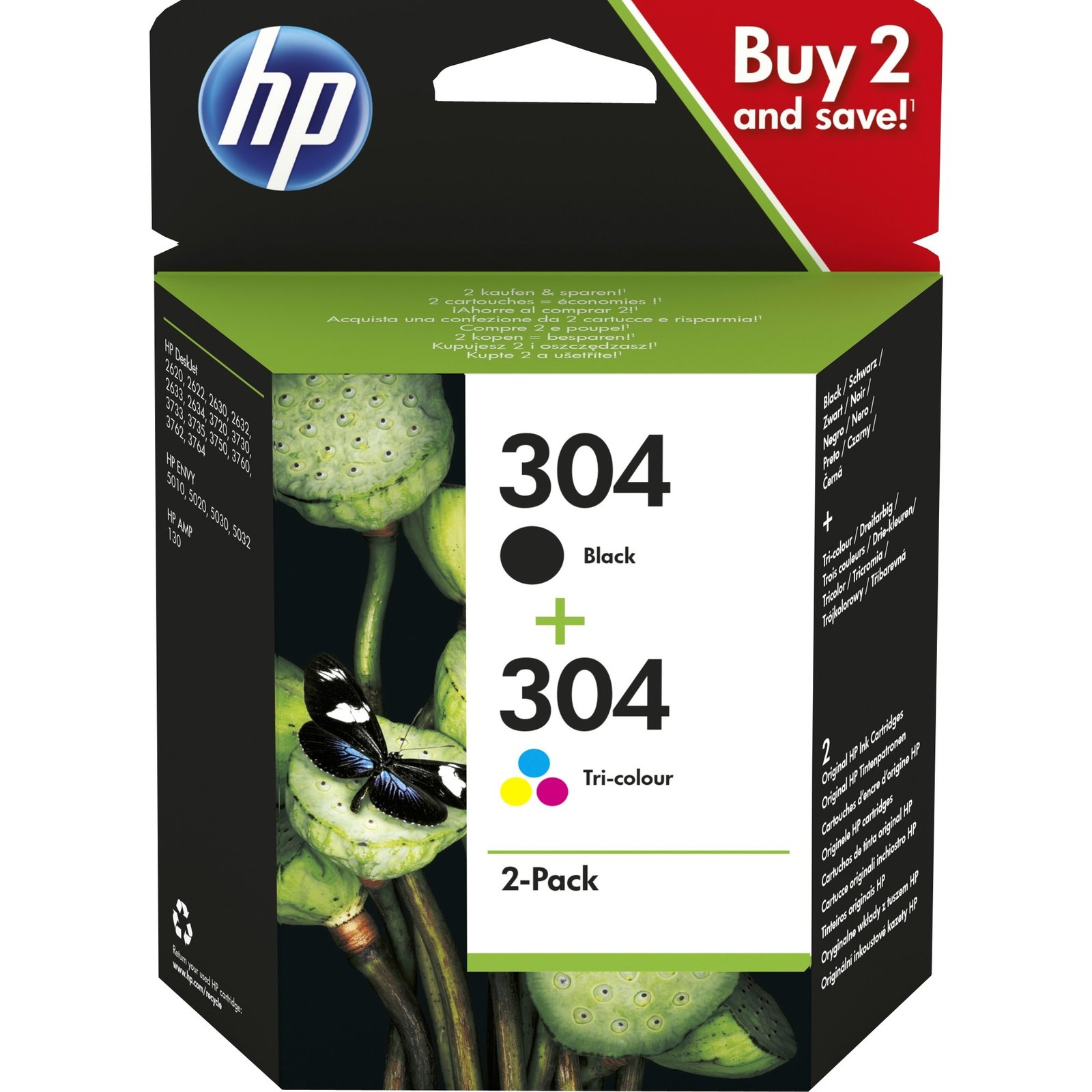 HP Tinte 2er-Pack Nr. 304 (3JB05AE)
