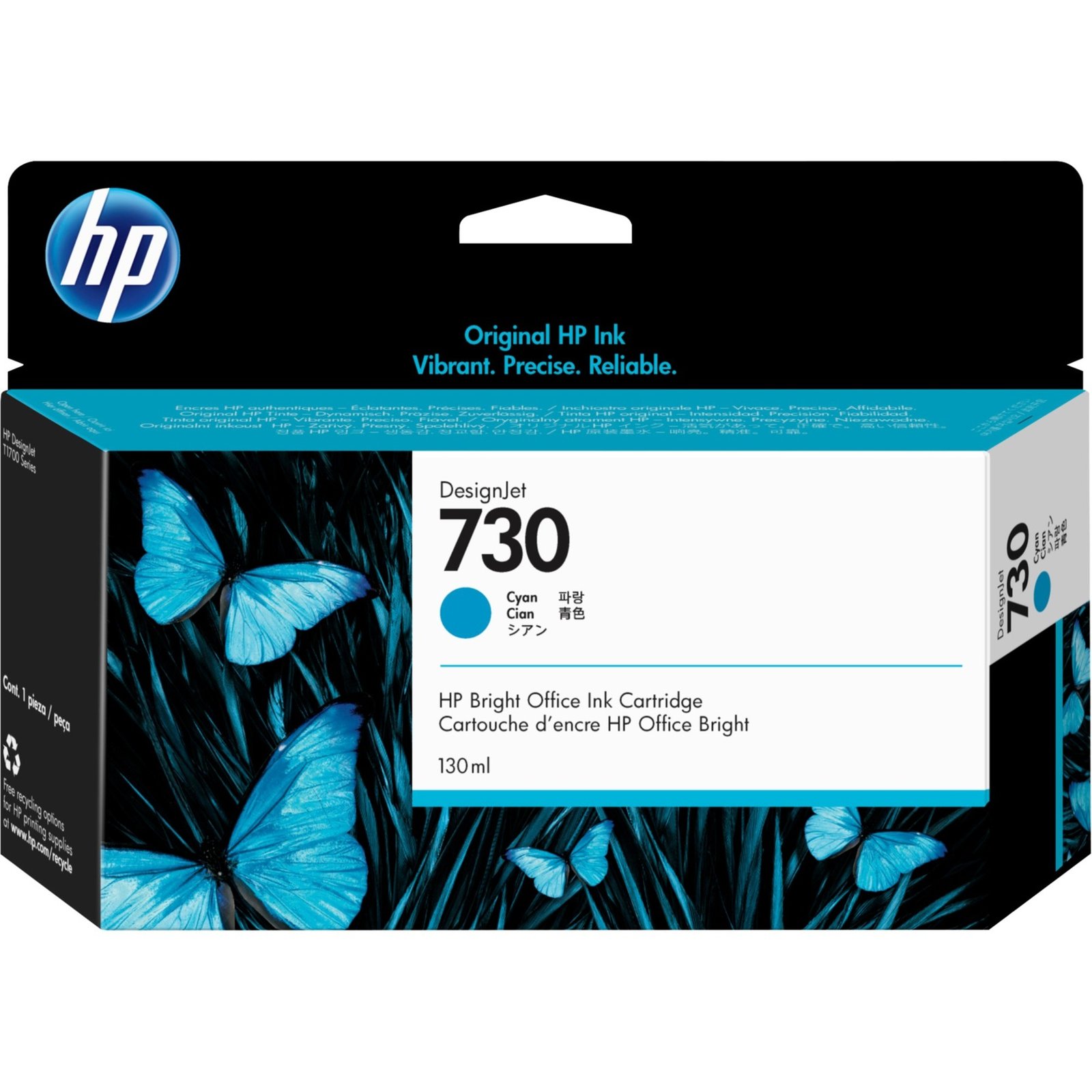 HP Tinte cyan Nr. 730 (P2V62A)