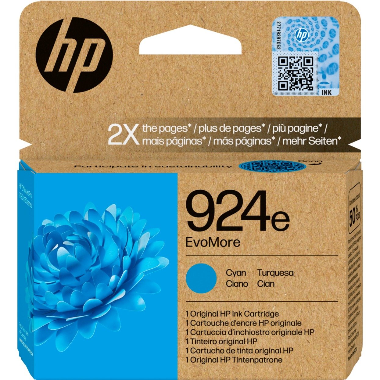 HP Tinte cyan Nr. 924e (4K0U7NE)