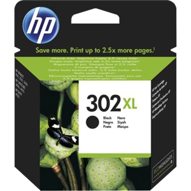 HP Tinte schwarz Nr. 302XL (F6U68AE) Negro