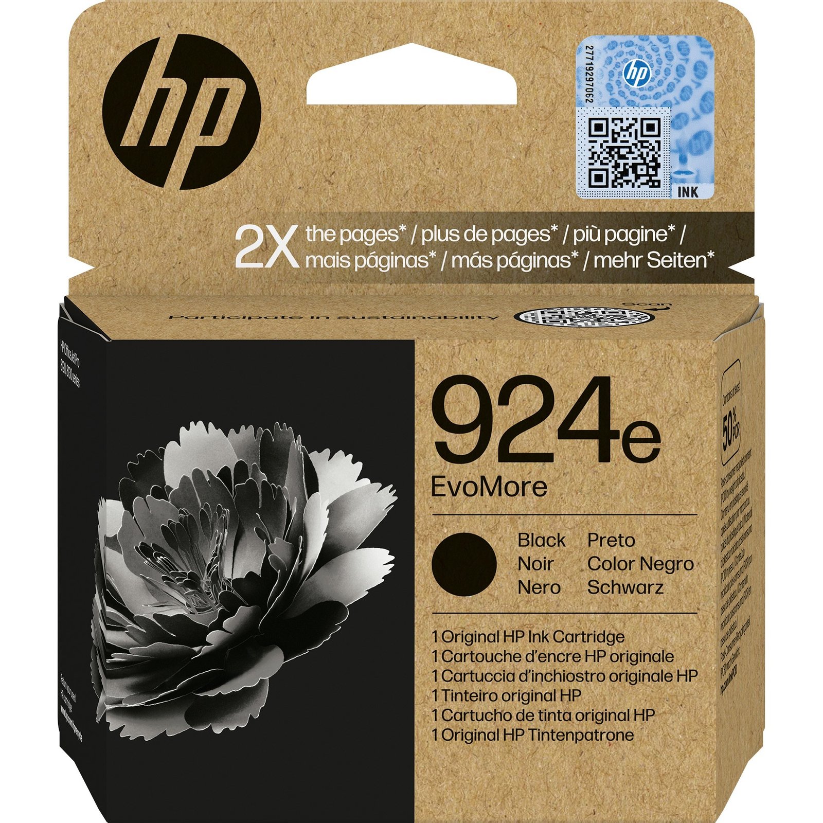 HP Tinte schwarz Nr. 924e (4K0V0NE)