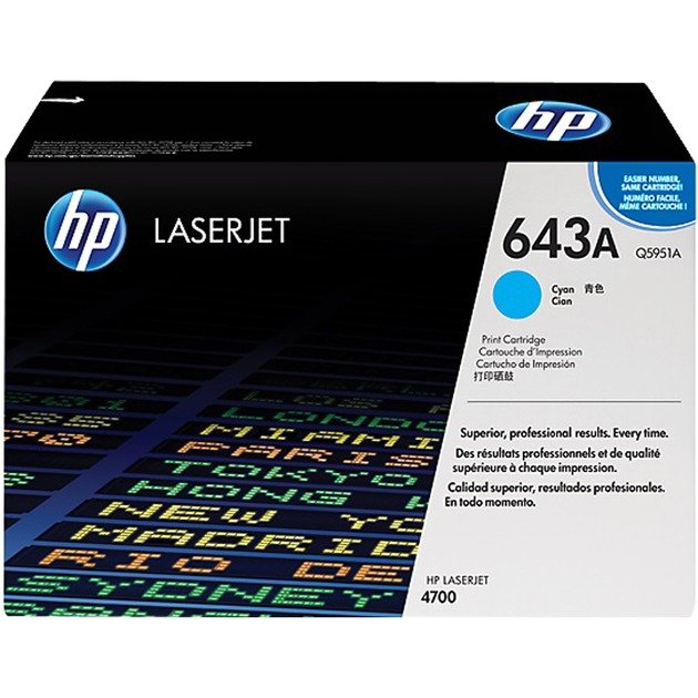HP Toner cyan 643A (Q5951A) Turquesa