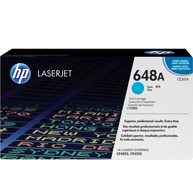 HP Toner cyan 648A (CE261A) Turquesa