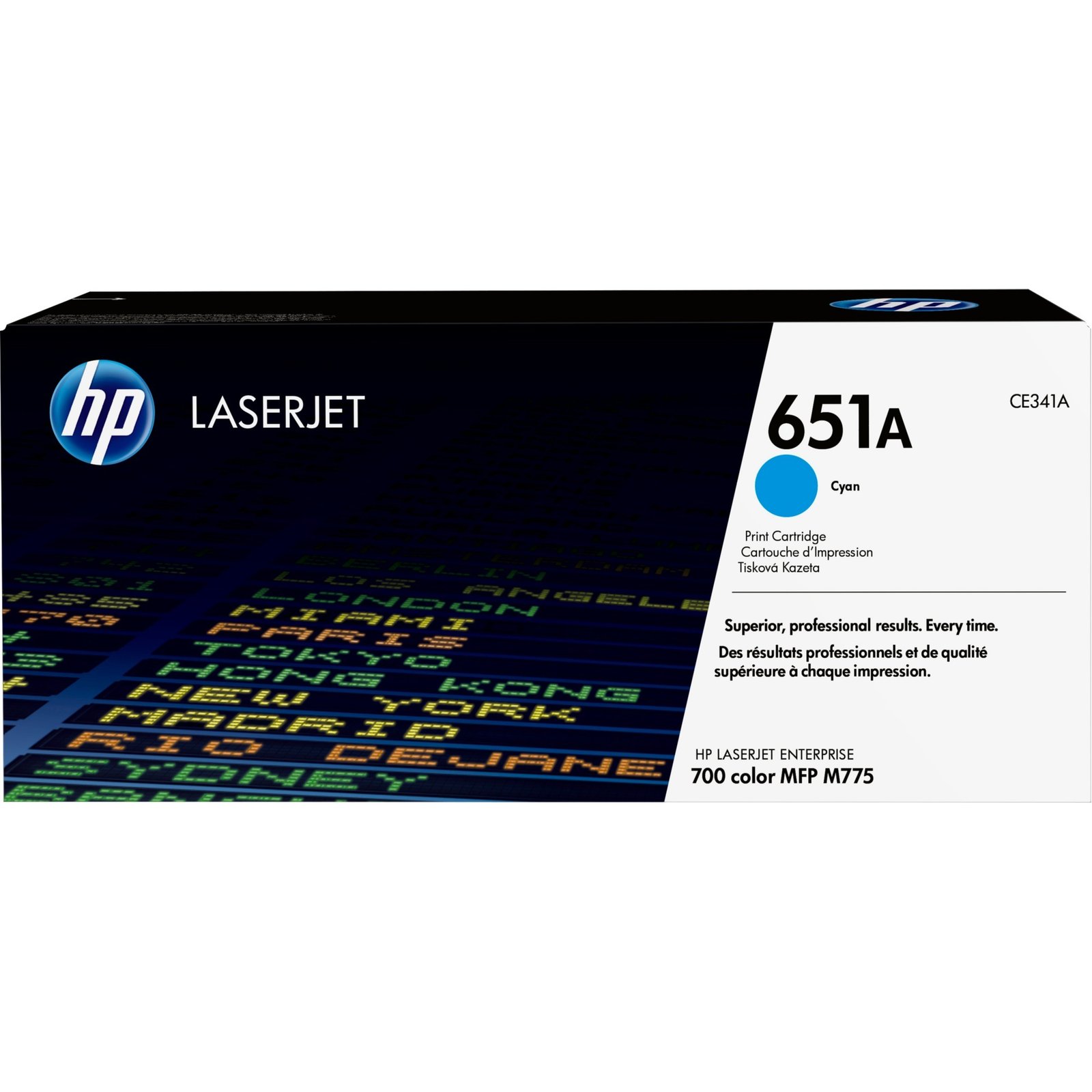 HP Toner cyan 651A (CE341A) Amarillo