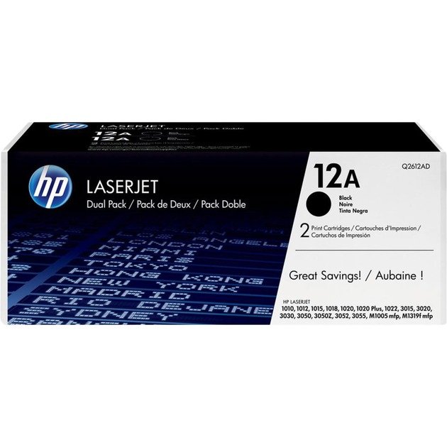 HP Toner schwarz 12A (Q2612AD) Negro
