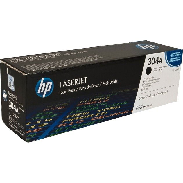 HP Toner schwarz 304A (CC530AD) Negro