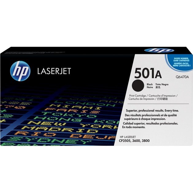 HP Toner schwarz 501A (Q6470A) Negro