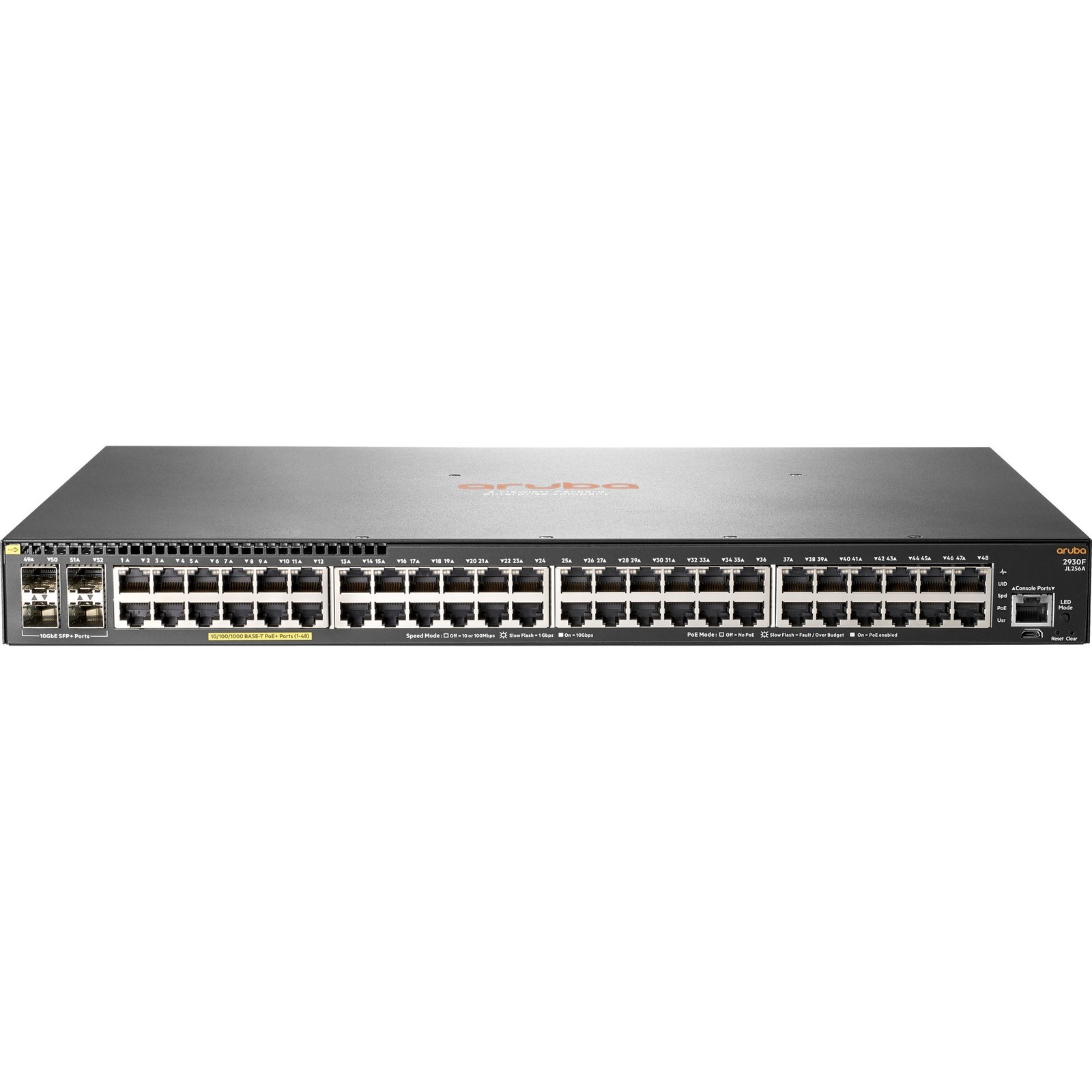 Hewlett Packard Enterprise 2930F 48G PoE+ 4SFP+ Plata
