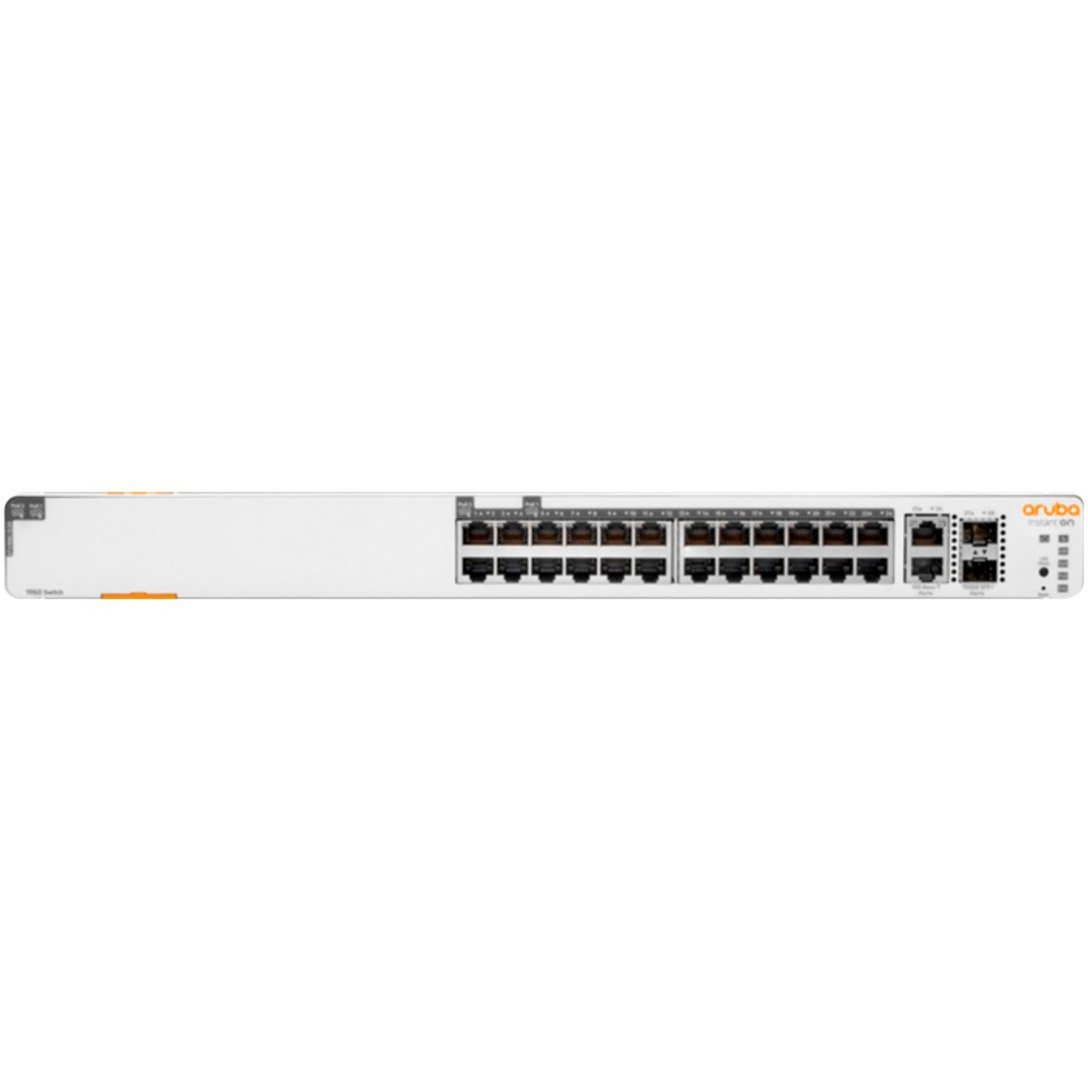 Hewlett Packard Enterprise Networking Instant On Switch 20 Anschlüsse Gigabit CL4 4 Anschlüsse Gigabit CL6 PoE 2 Anschlüsse 10GBT 2 Anschlüsse SFP+ 370 W 1960
