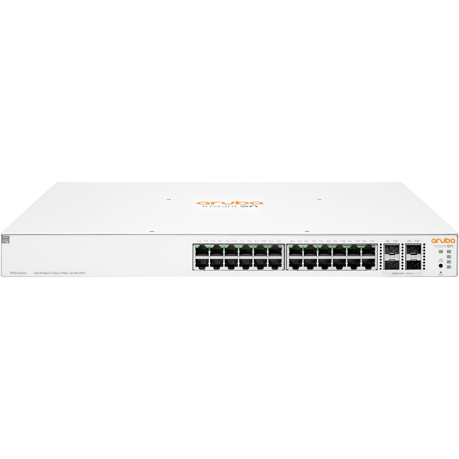 Hewlett Packard Enterprise Networking Instant On Switch 24 Anschlüsse Gigabit CL4 PoE 4 Anschlüsse SFP+ 370 W 1930