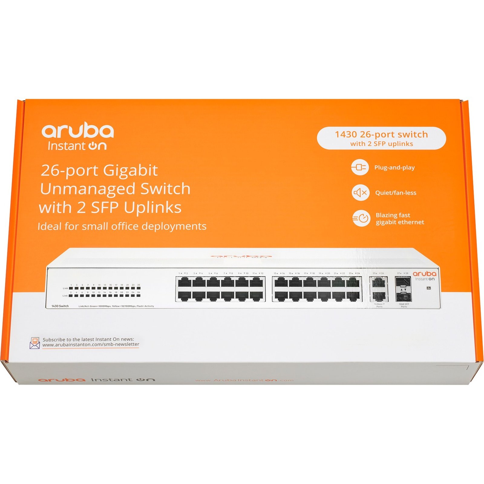 Hewlett Packard Enterprise Networking Instant On Switch 26 Anschlüsse Gigabit 2 Anschlüsse SFP 1430 - Imagen 5