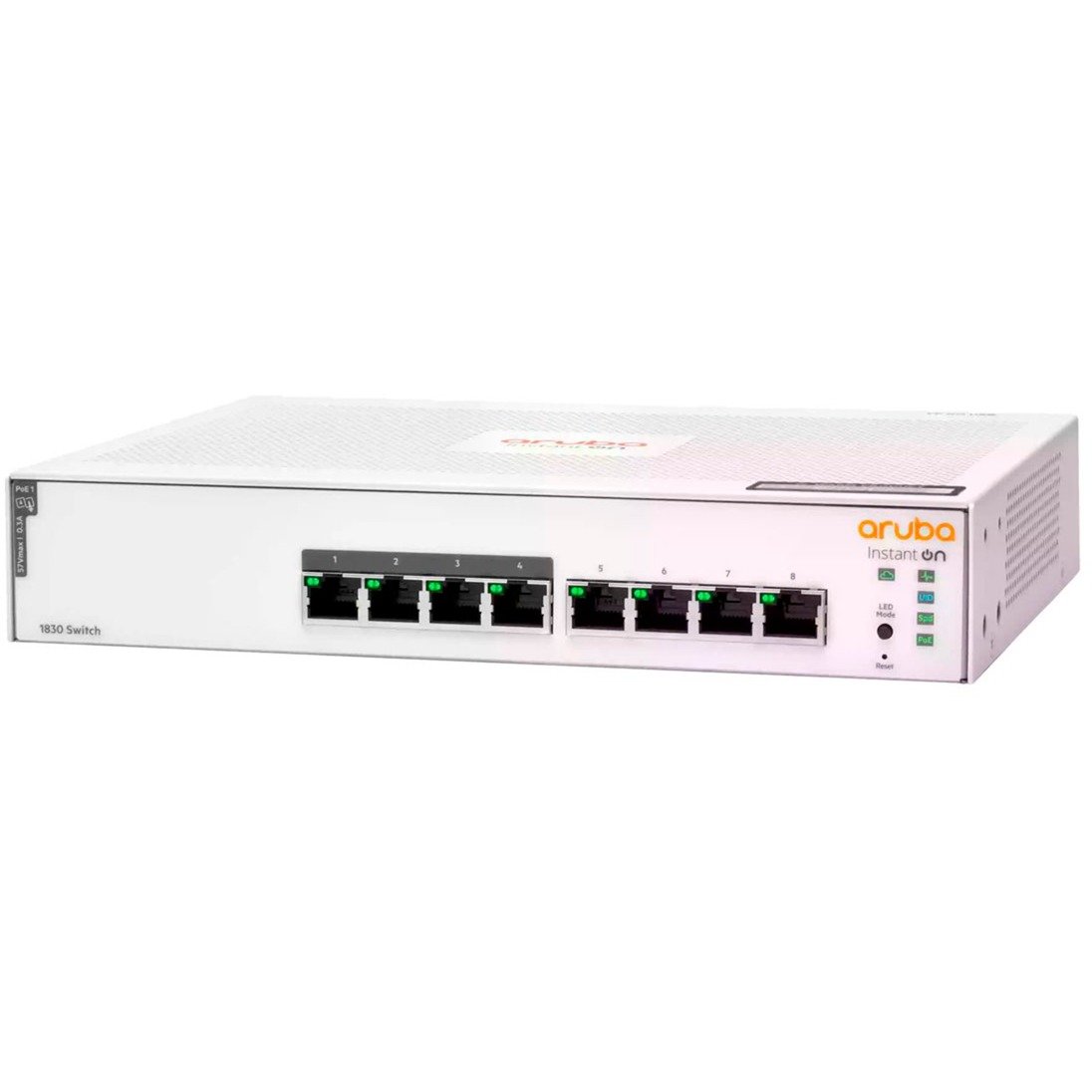 Hewlett Packard Enterprise Networking Instant On Switch 8 Anschlüsse Gigabit CL4 PoE 65 W 1830