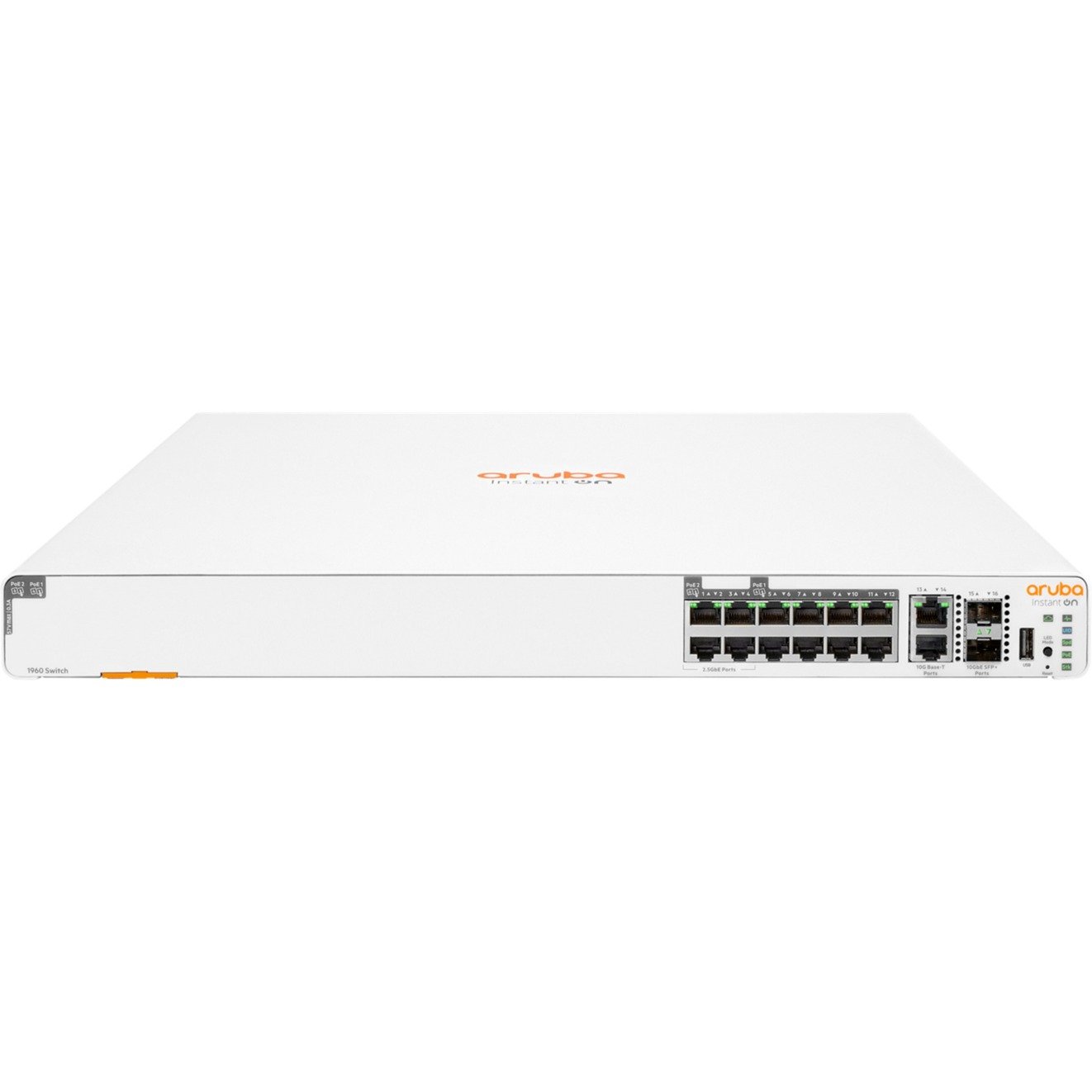 Hewlett Packard Enterprise Networking Instant On Switch 8p Gigabit CL4 4p SR2.5G CL6 Gigabit PoE 2 Anschlüsse 10GBT 2p SFP+ 480 W 1960