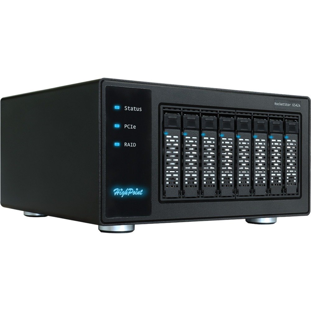 HighPoint RocketStor 6542AW 8x U.2/U.3 Bay to PCIe 4