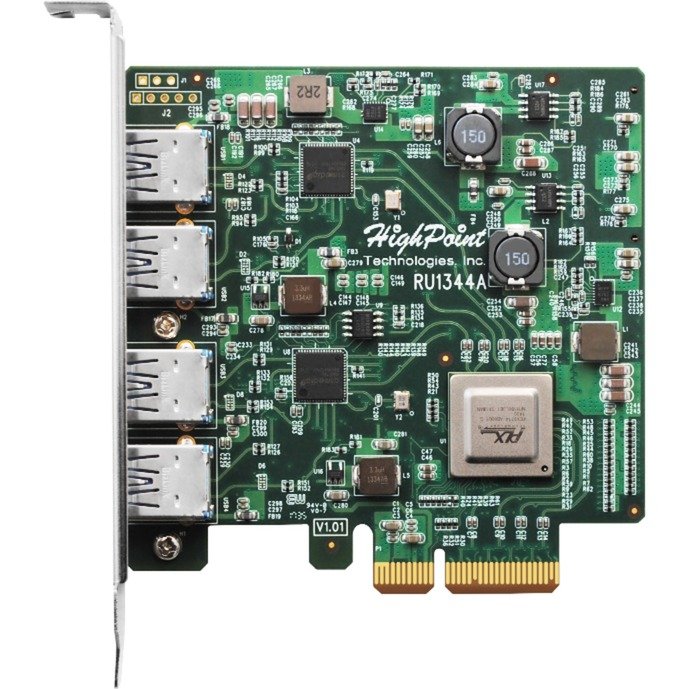 HighPoint RocketU 1244A PCIe 3.0 x8 4x/s, 10 GB - Imagen 2
