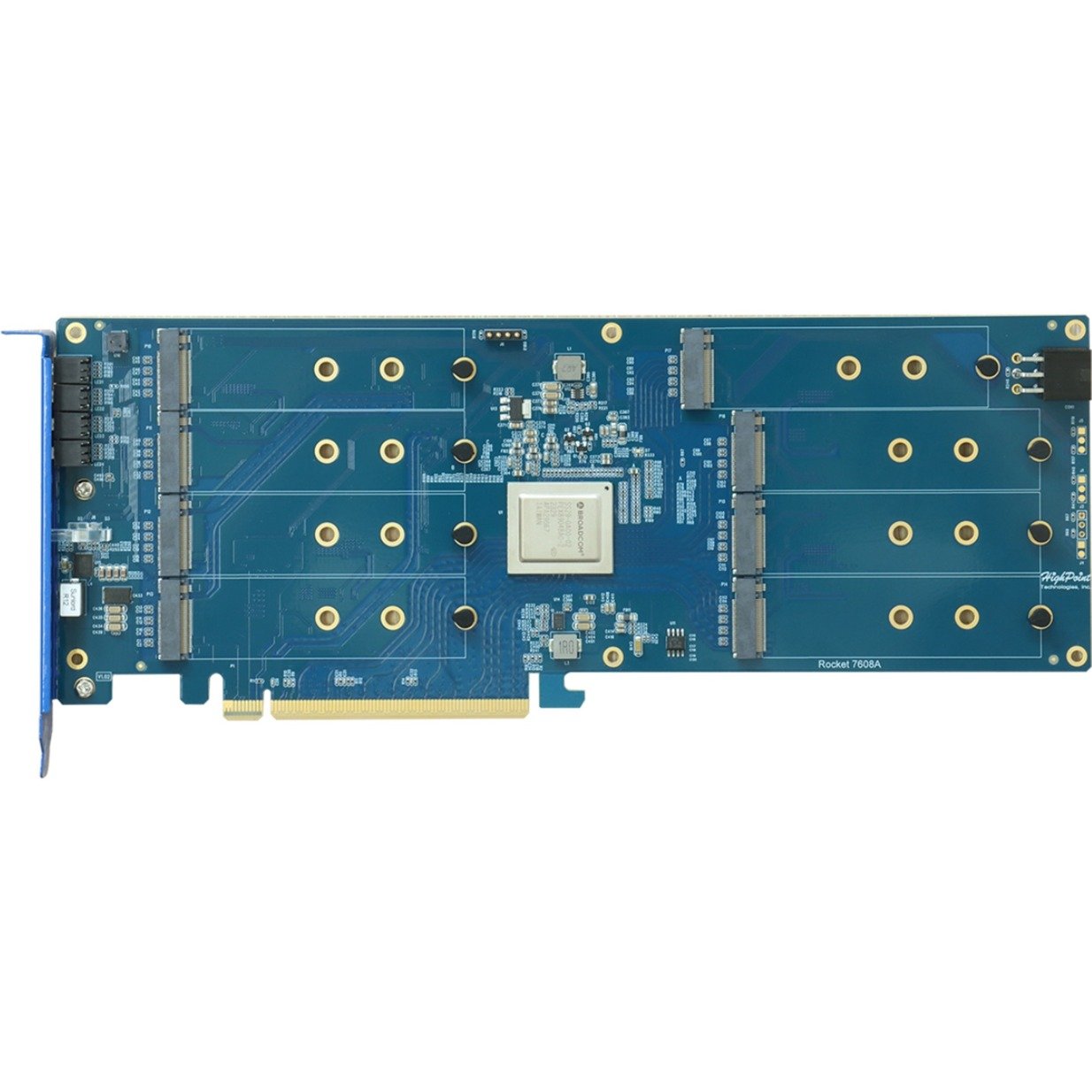 HighPoint Rocket 1608A PCIe Gen5 x16 to 8-M.2x4 NVMe Switch - Imagen 4