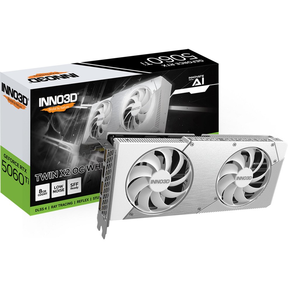 INNO3D GeForce RTX 5060 Ti TWIN X2 OC WHITE, 8 GB